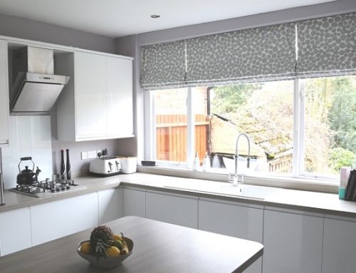 Roller Blinds with Sheer Curtains